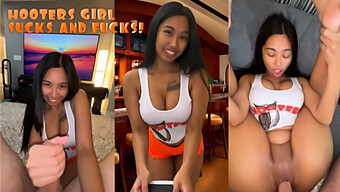 Doggy Style With A Filipino Hooters Waitress!