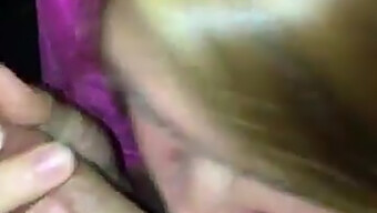 Blonde Teen'S Passionate Oral Skills In Action