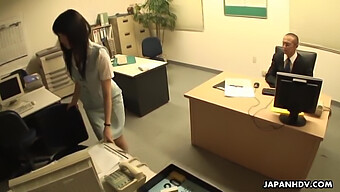 Japanese Teen Amateur Gets Dominated In Office