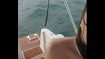 Sexy Couple Has Intense Boat Sex